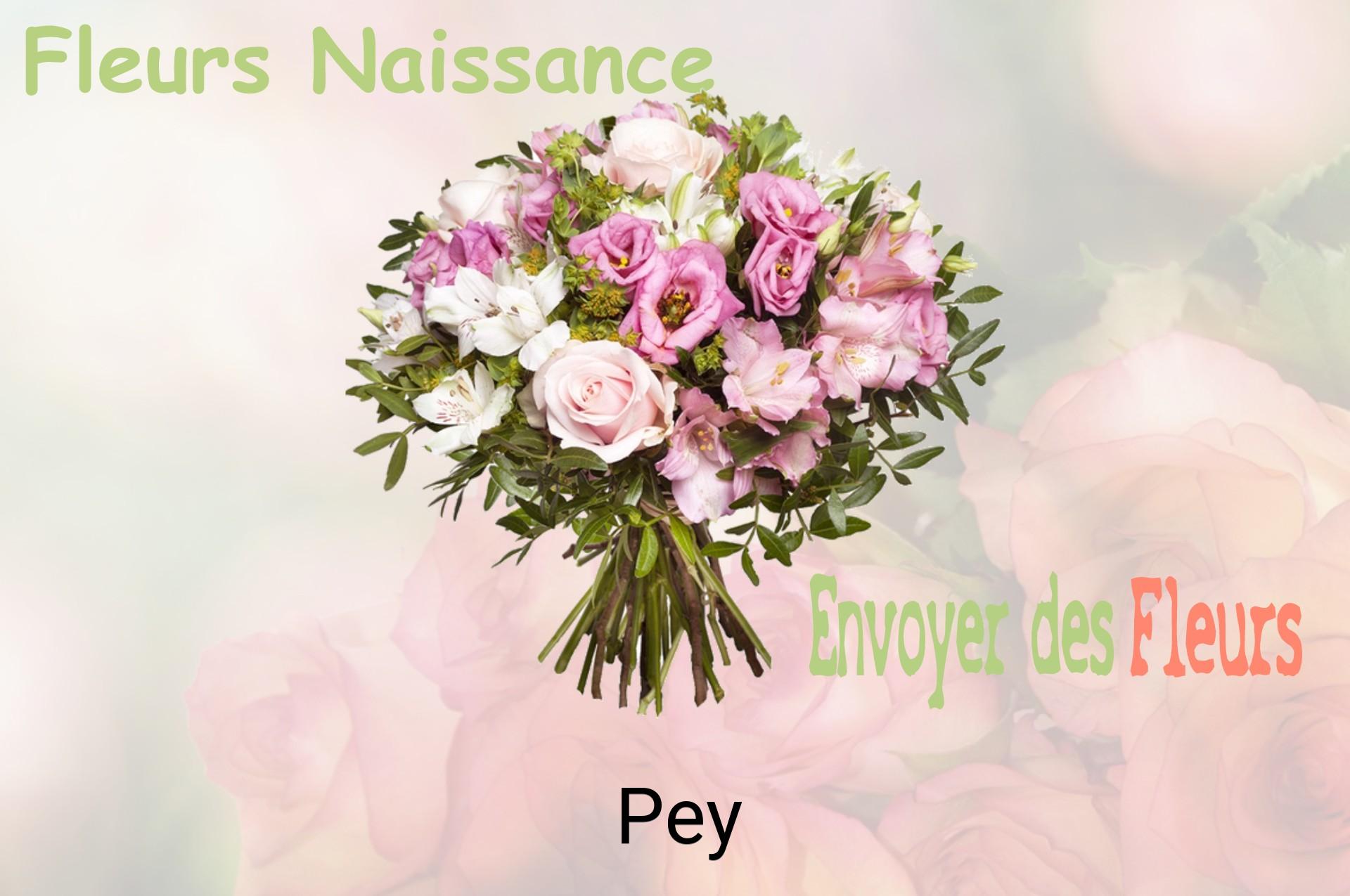 Bouquet de fleurs de naissance livré à Pey